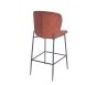 Rust Orange Velvet Bar Stool - Due 17th July 