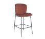 Rust Orange Velvet Bar Stool - Due 17th July 