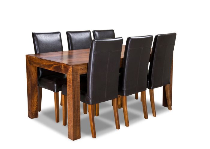 Dakota 180cm Dining Table & 6 Barcelona Chairs