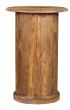 Jali Sheesham Drum Cabinet - Natural