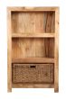 Light Medium Dakota Bookcase with Basket