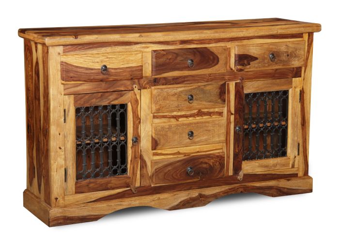 Jali Sheesham - 135cm 2 Door Sideboard - In Stock