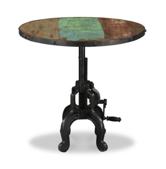 Reclaimed Indian Large Iron Crank Coffee Table