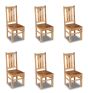 Set of 6 Light Dakota Dining Chairs