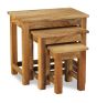 Light Mango Wood Nest of Tables