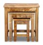 Light Mango Wood Nest of Tables