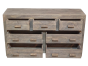 Cuba Natural 7 Drawer Chest - In Stock