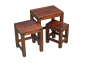 Jali Mango - Honey - Nest of Tables - In Stock