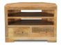 Light Mango Wood Corner TV Unit
