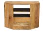 Light Mango Wood Corner TV Unit