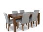 The Dakota 180cm Dining Table & 6 Milan Fabric Chairs