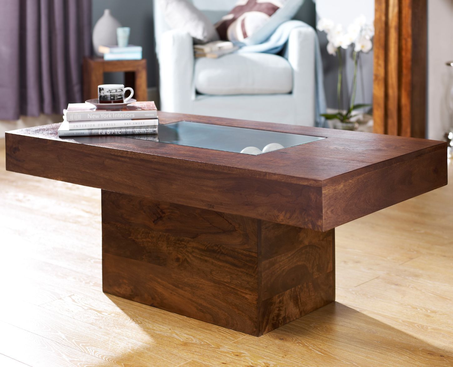 Dark mango hot sale coffee table
