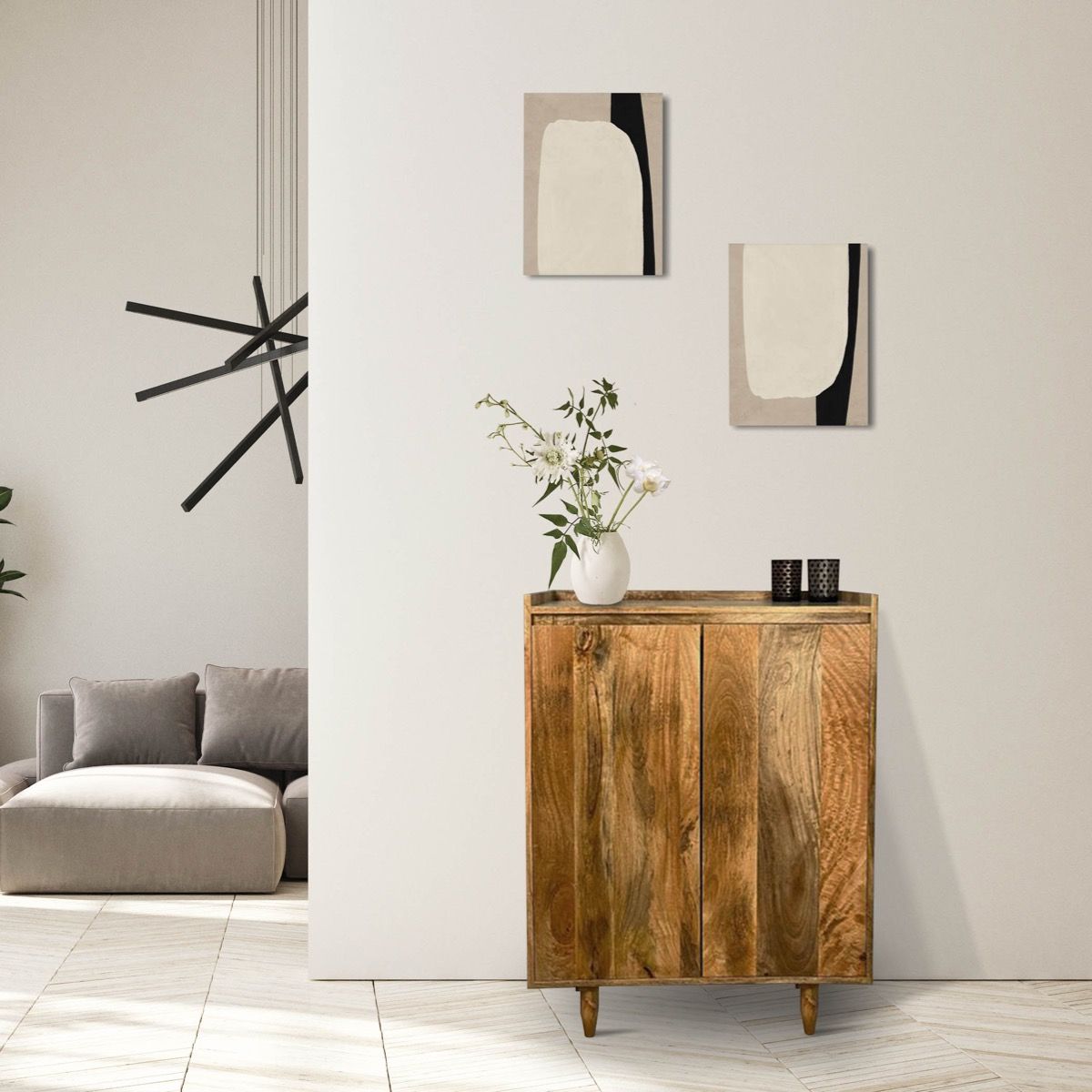 Scandi Mango Shoe Rack