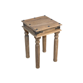 Jali Mango - Natural - Lamp Table view 2