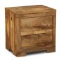 Light Mango Wood 2 Drawer Small Chest