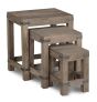 Jali Mango - Natural Nest of 3 Coffee Tables