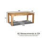 Ex Display Light Dakota 180cm Dining Table (T507) - One Available