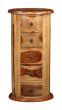 Jali Sheesham - 5 Drawer Large Drum-Light - Last One Remaining