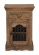 Jali Natural Cabinet With Drawer