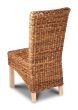 Light Rattan Rollback Dining Chair