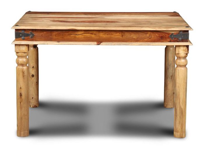 Jali Sheesham - Honey - 120cm Dining Table-Light