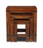 Jali Sheesham - Nest of Tables - In Stock-Honey