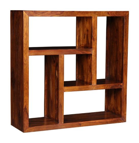 Cube Honey Centered Square Bookcase