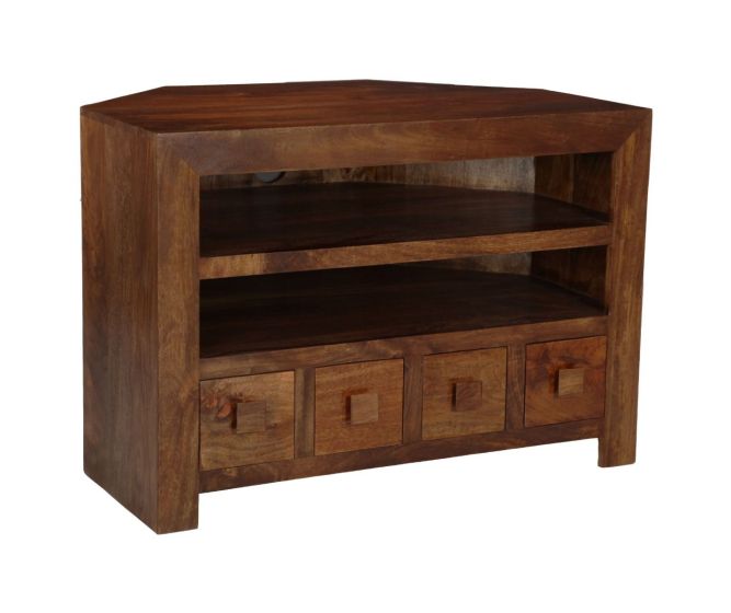 Dakota 4 Drawer Corner TV Unit