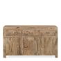 Oak Stain Dakota - 140cm 3 Drawer Cupboard Sideboard