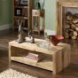 Light Mango Wood Open Coffee Table