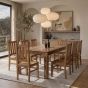 Light Mango Wood 220cm Dining Table & 8 Mango Wood Chairs - Due 27th April