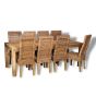 Dakota Light 220cm Dining Table & 8 Rattan Chairs (3 Styles) 