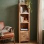 Light Dakota Slim Drawer Bookcase
