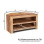 Dakota 2 Shelf Corner TV Unit