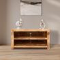Light Dakota 100cm 2 Shelf Corner TV Unit - In Stock