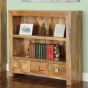 22L - Light Dakota Mango Wood 110CM Low Bookcase