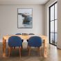 Light Dakota 160cm Dining Table & 4 Zena Dining Chairs (2 Colours) - In Stock