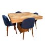 Light Dakota 120cm Cube Dining Table & 4 Zena Dining Chairs