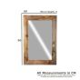 Oak Stain Dakota 60cm Medium Mirror - Due 1st June