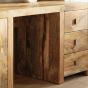 Light Dakota Mango Wood 160cm Office Desk - In Stock