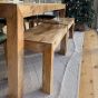 Dakota Light 220cm Dining Table & 4 90cm Benches - Due 27th April