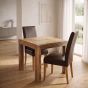 Light Mango Wood 80cm Dining Table & 2 Barcelona Chairs - In Stock