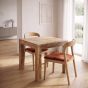 Light Dakota Mango Wood 80CM Table & 2 Stacking Oslo Chairs (3 Colours) - Due 14th September
