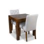 The Extra Small Dakota Dining Table & 2 Milan Button Fabric Chair 