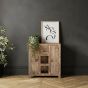 Oak Stain Dakota 85cm Slim Sideboard - In Stock 