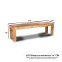 Light Dakota Large Bench