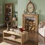 Light Mango Wood Open Coffee Table