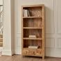 Light Dakota Mango Wood 76cm 3 Drawer Bookcase - In Stock