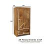 Light Dakota Double Wardrobe