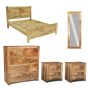 Light Dakota King Size Bedroom Set 6